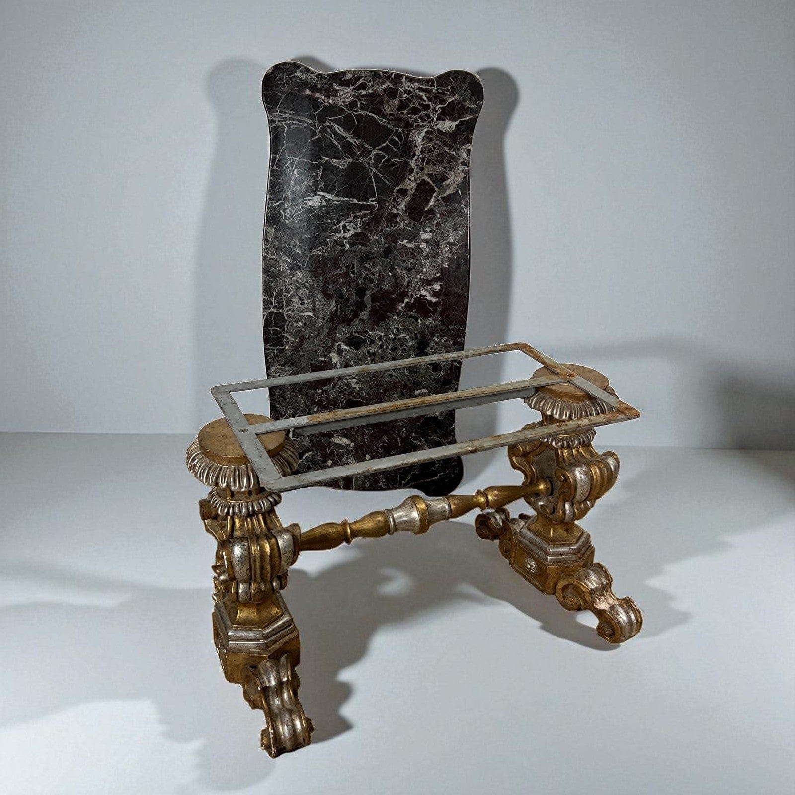 Tavolino antico rettangolare in legno oro e Marmo tavolo basso da per salotto Categoria  Tavoli - tavolinetti