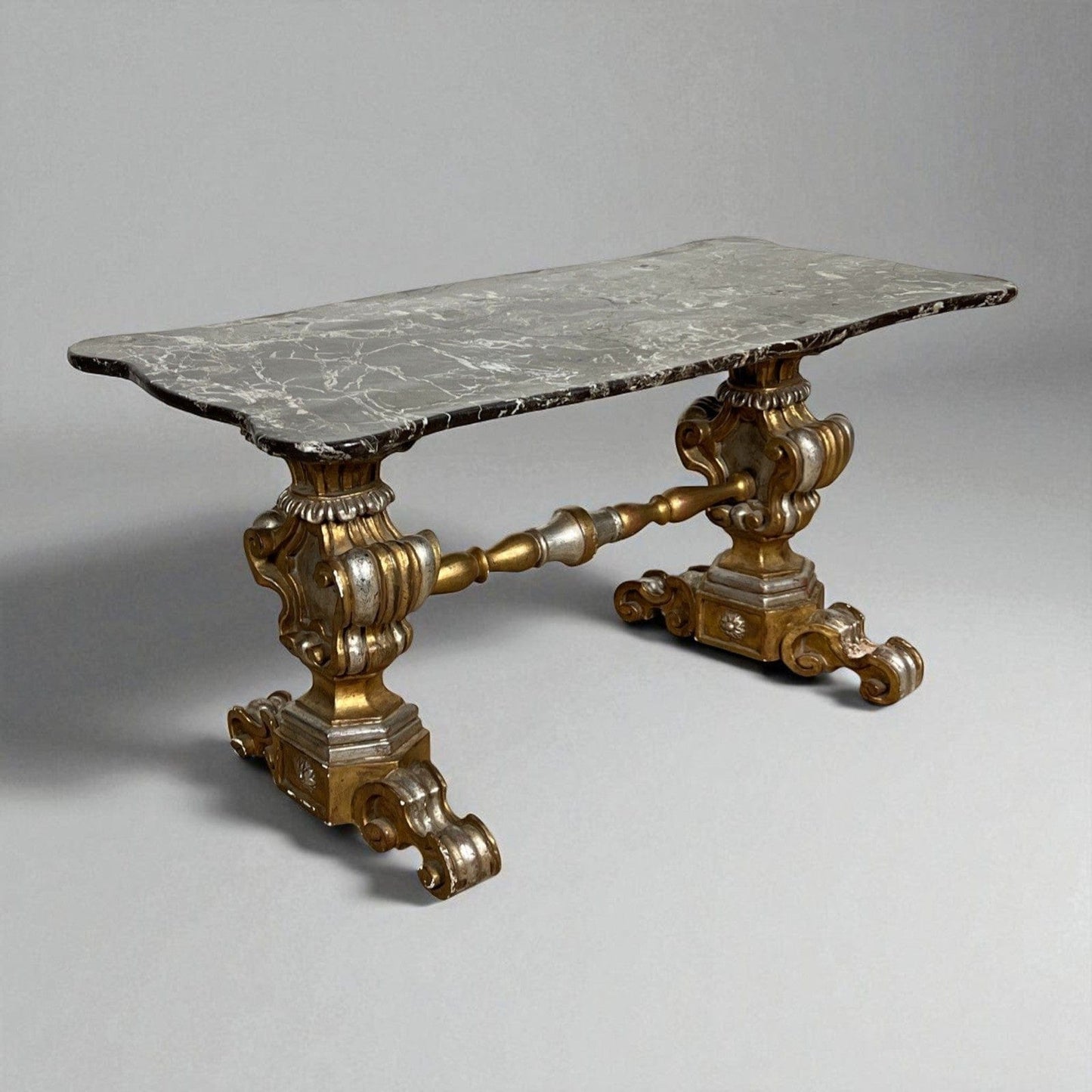 Tavolino antico rettangolare in legno oro e Marmo tavolo basso da per salotto Categoria  Tavoli - tavolinetti