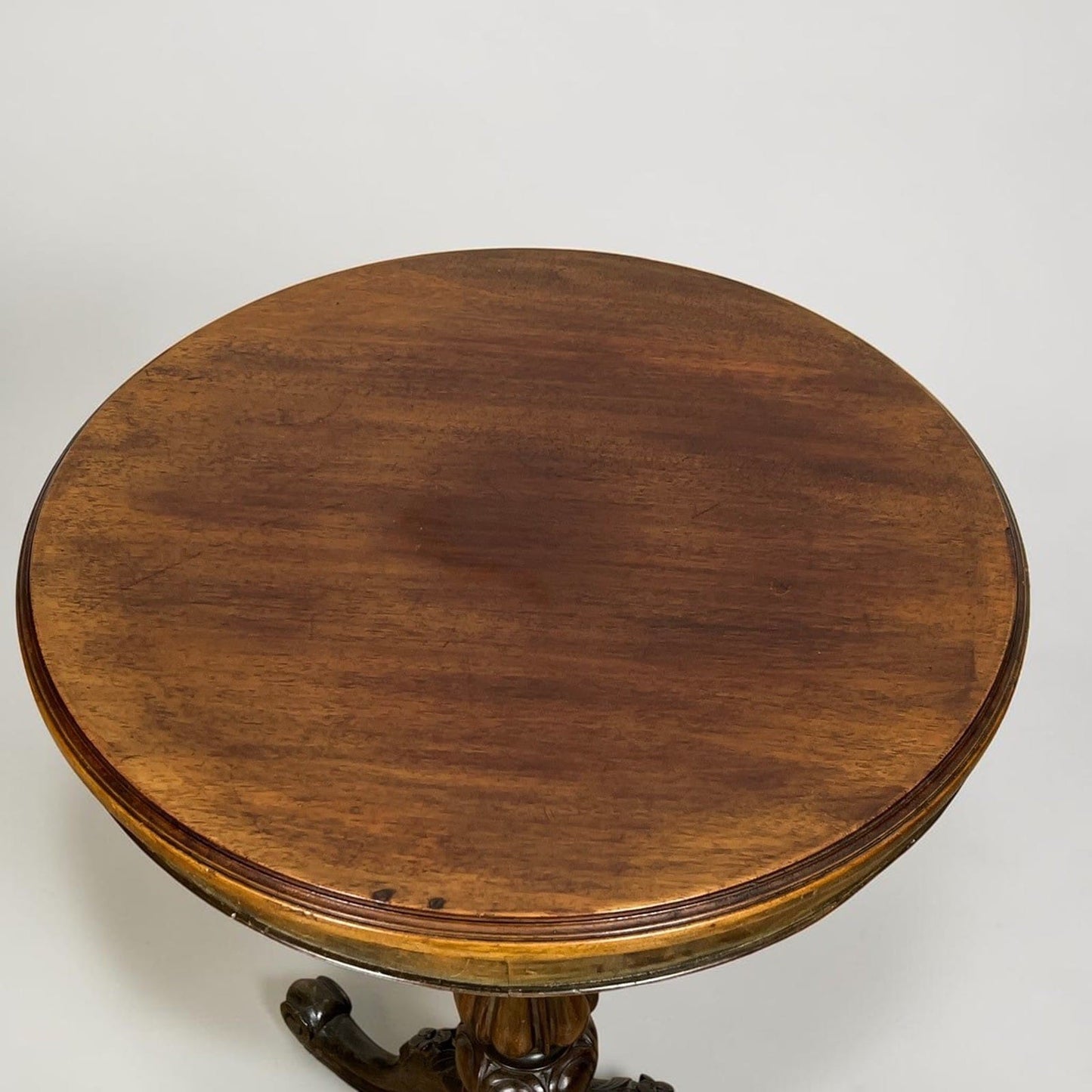 Tavolino antico rotondo tavolo in legno epoca '800 da per salotto porta telefono Categoria  Tavoli - tavolinetti