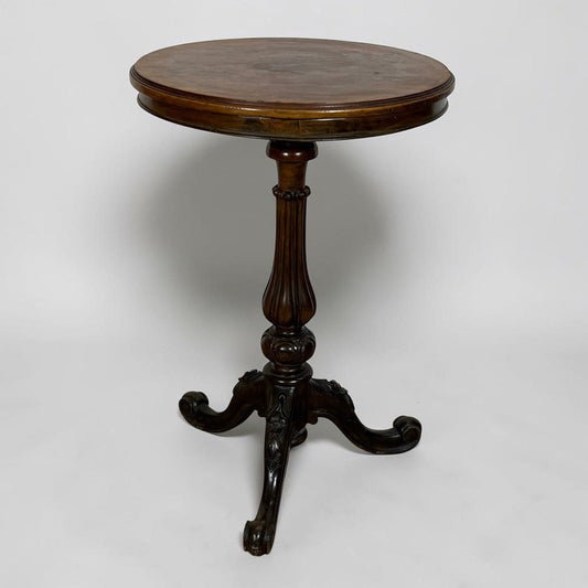 Tavolino antico rotondo tavolo in legno epoca '800 da per salotto porta telefono Categoria  Tavoli - tavolinetti