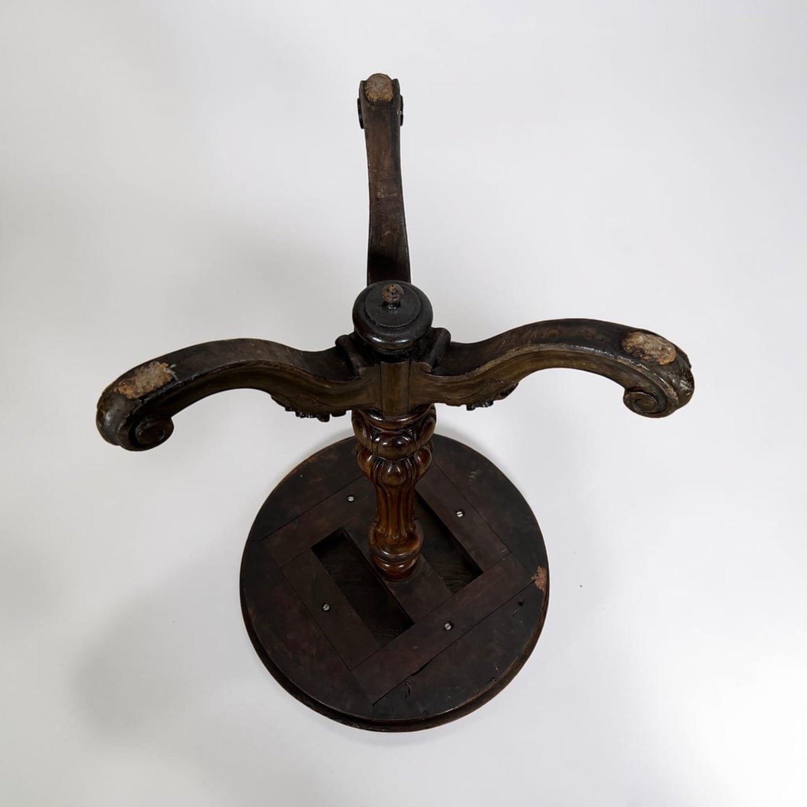 Tavolino antico rotondo tavolo in legno epoca '800 da per salotto porta telefono Categoria  Tavoli - tavolinetti