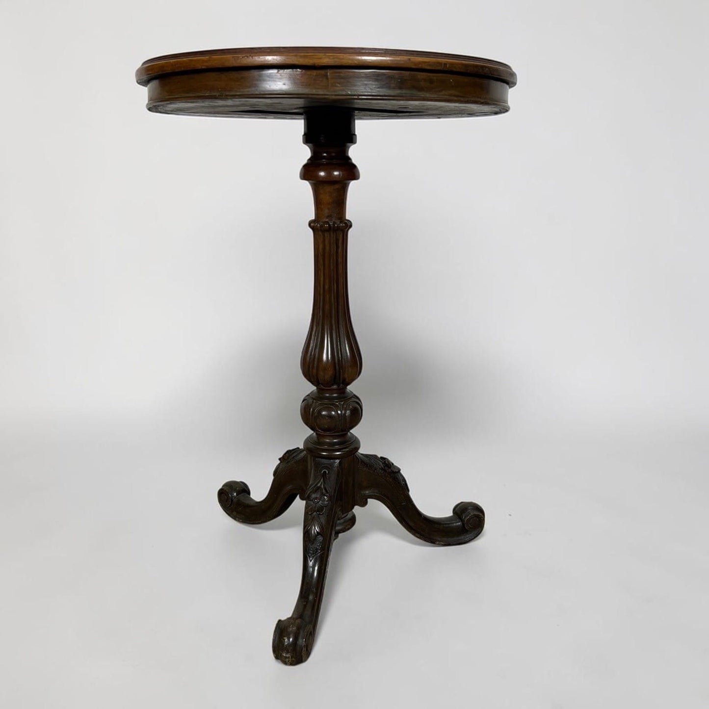 Tavolino antico rotondo tavolo in legno epoca '800 da per salotto porta telefono Categoria  Tavoli - tavolinetti
