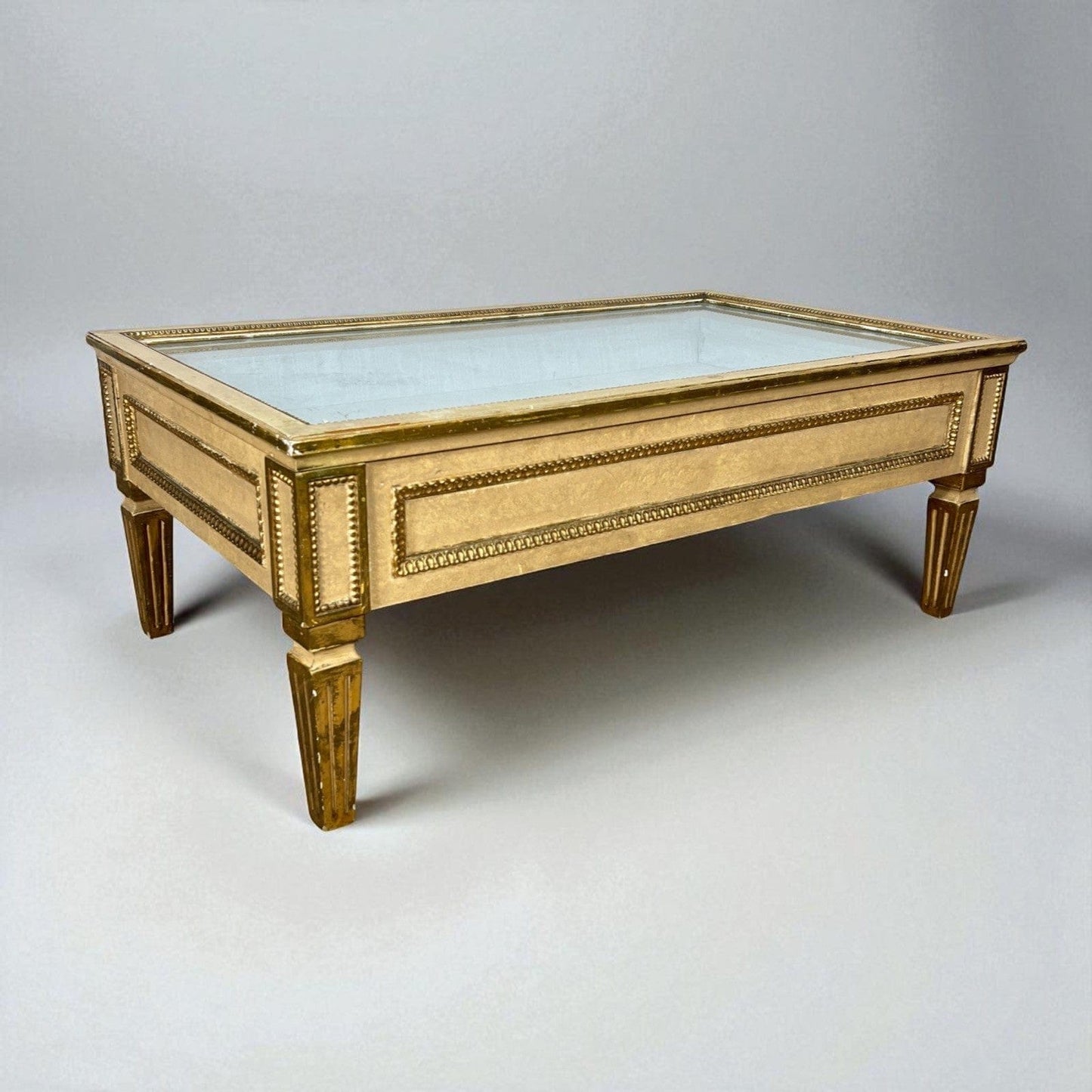 Tavolino da solotto vetro bacheca antico tavolo vetrina basso stile neoclassico Categoria  Tavoli - tavolinetti