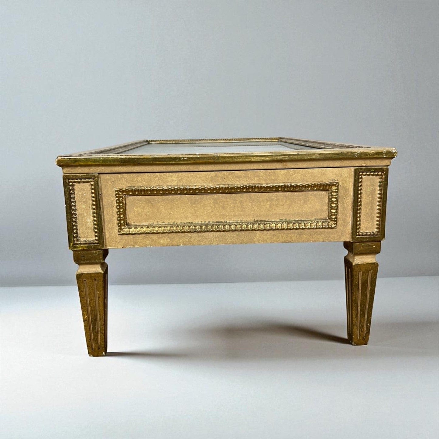 Tavolino da solotto vetro bacheca antico tavolo vetrina basso stile neoclassico Categoria  Tavoli - tavolinetti