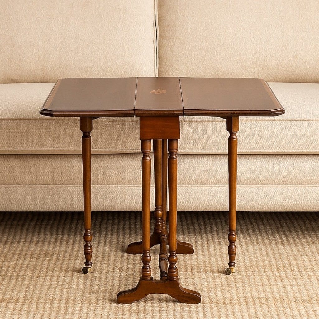 Tavolino tavolo antico a vela da salotto soggiorno per caffe in legno pieghevole Categoria  Tavoli - tavolinetti