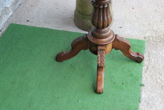 Tavolino tavolo antico da salotto per soggiorno in legno ovale a biscotto 800 Categoria  Tavoli - tavolinetti