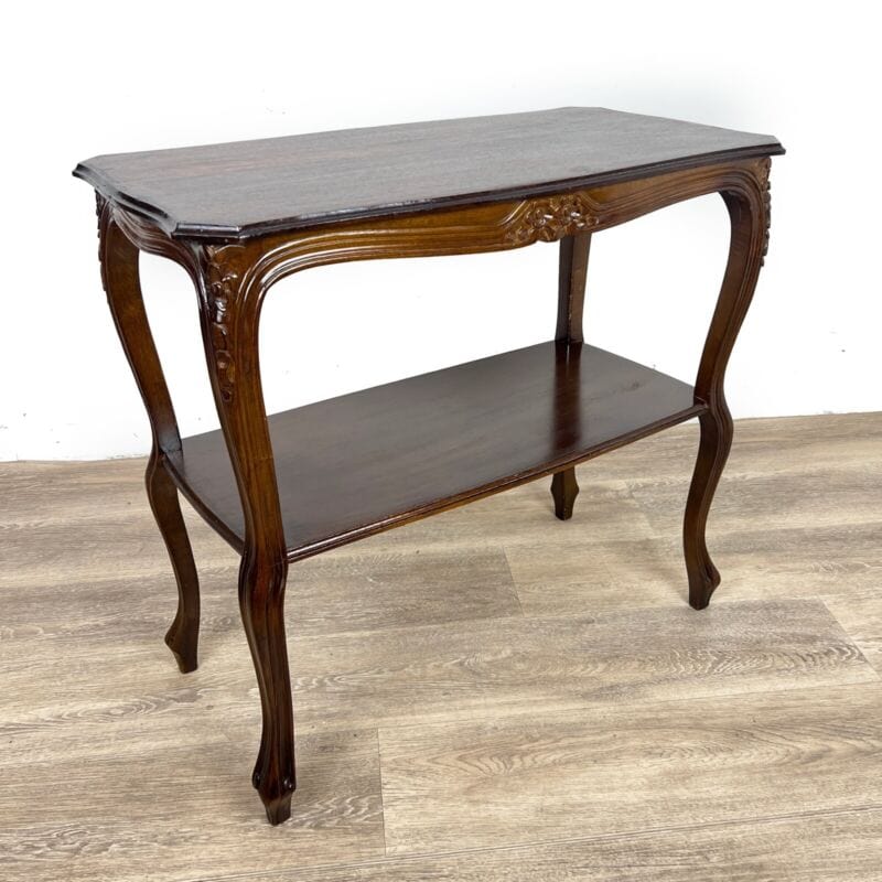 Tavolino tavolo stile antico da salotto soggiorno ufficio in legno a due ripiani Categoria  Tavoli - tavolinetti