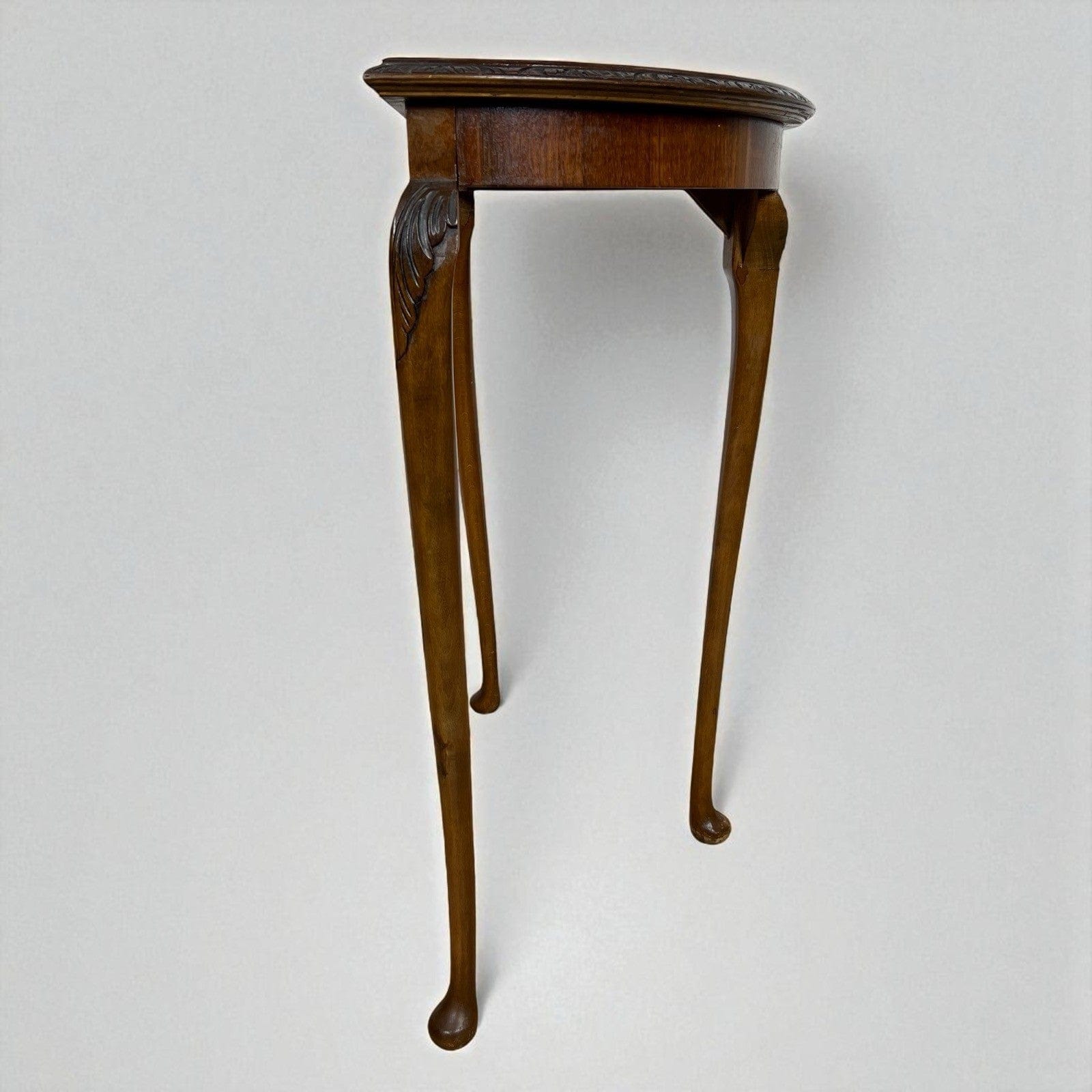 Tavolo consolle da ingresso Mezzaluna antica tavolino piano in radica Stile Deco Categoria  Tavoli - tavolinetti