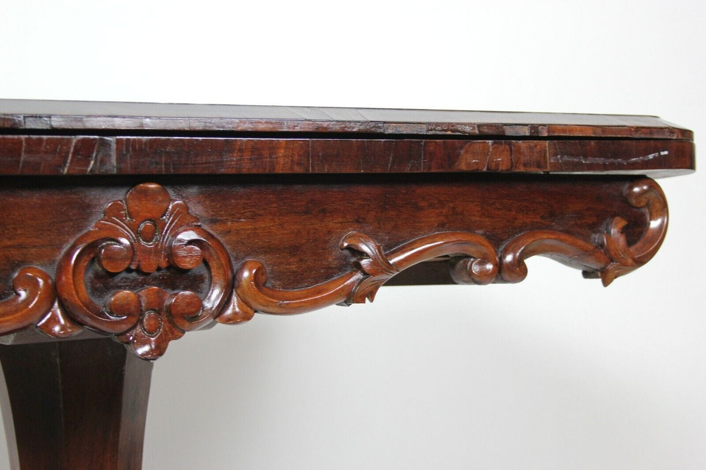 TAVOLO DA GIOCO ANTICO IN LEGNO DI PALISSANDRO CONSOLLE  VICTORIAN  CARD TABLE Categoria  Tavoli - tavolinetti