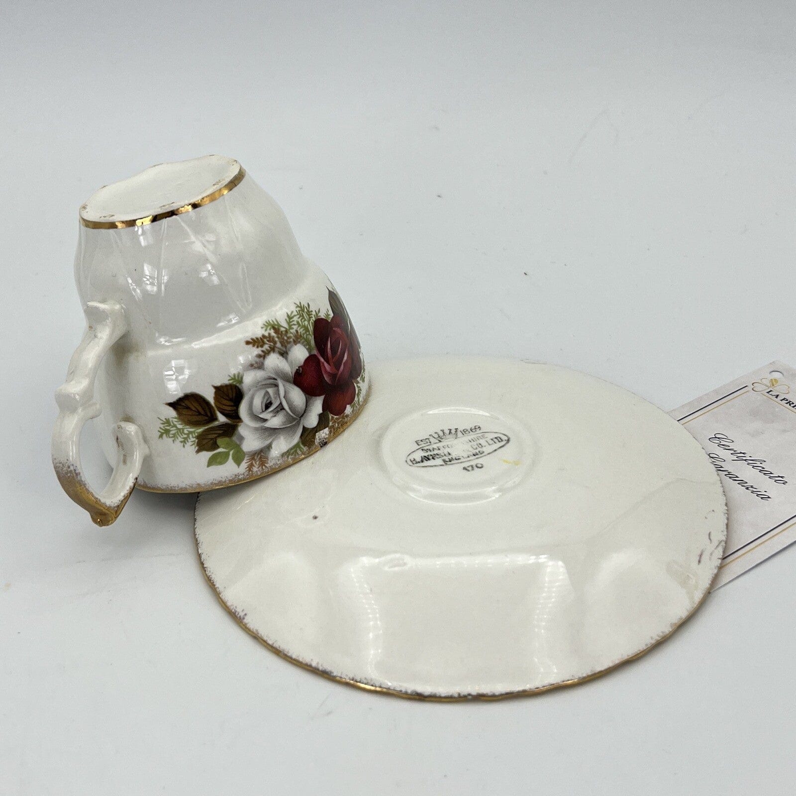 Tazza da caffè in porcellana Haynsley tazzina inglese collezione County Roses Categoria  Servizio tazze - Tazze