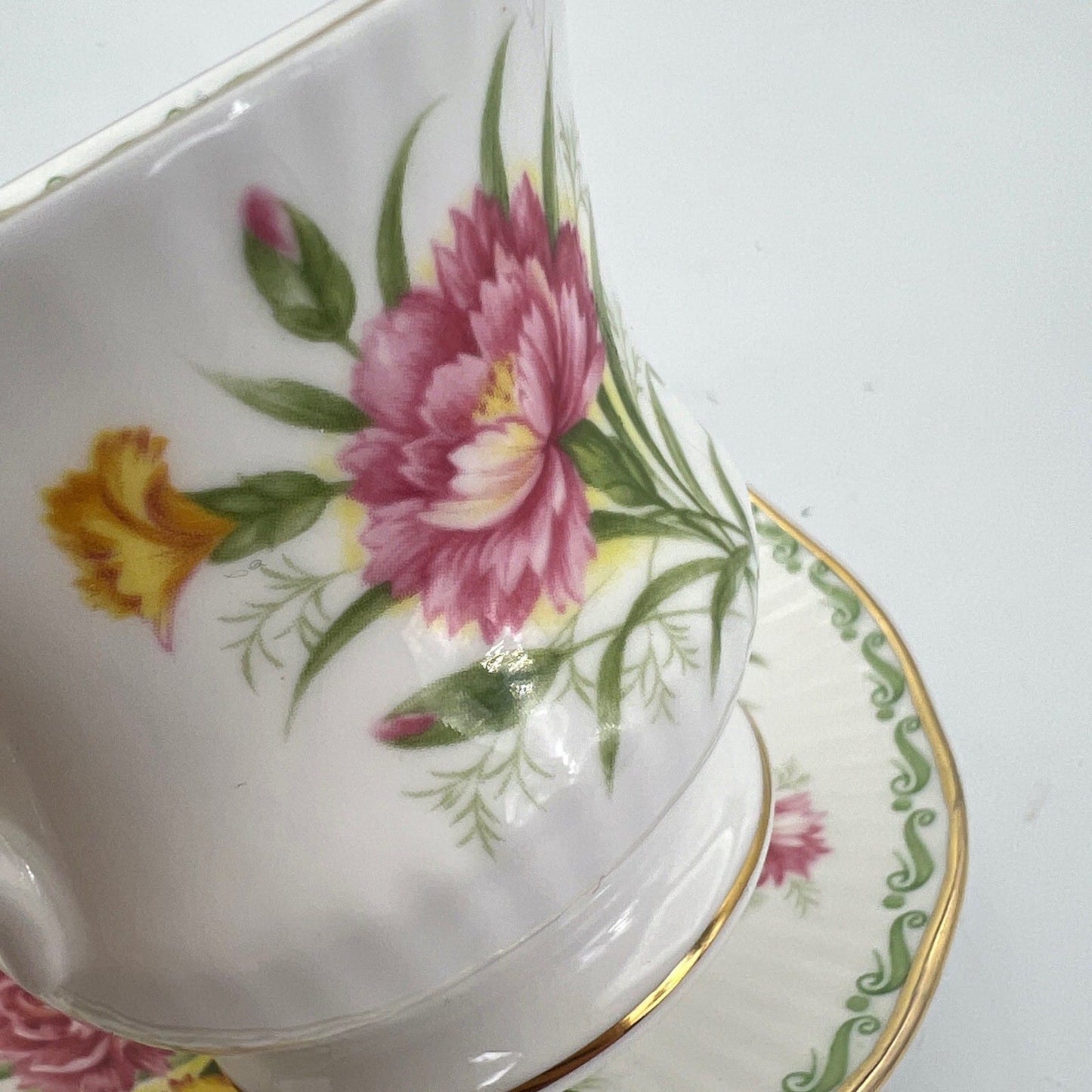 Tazza da caffè in porcellana Queen's con mese tazzina inglese GENNAIO 900 Categoria  Servizio tazze - Tazze