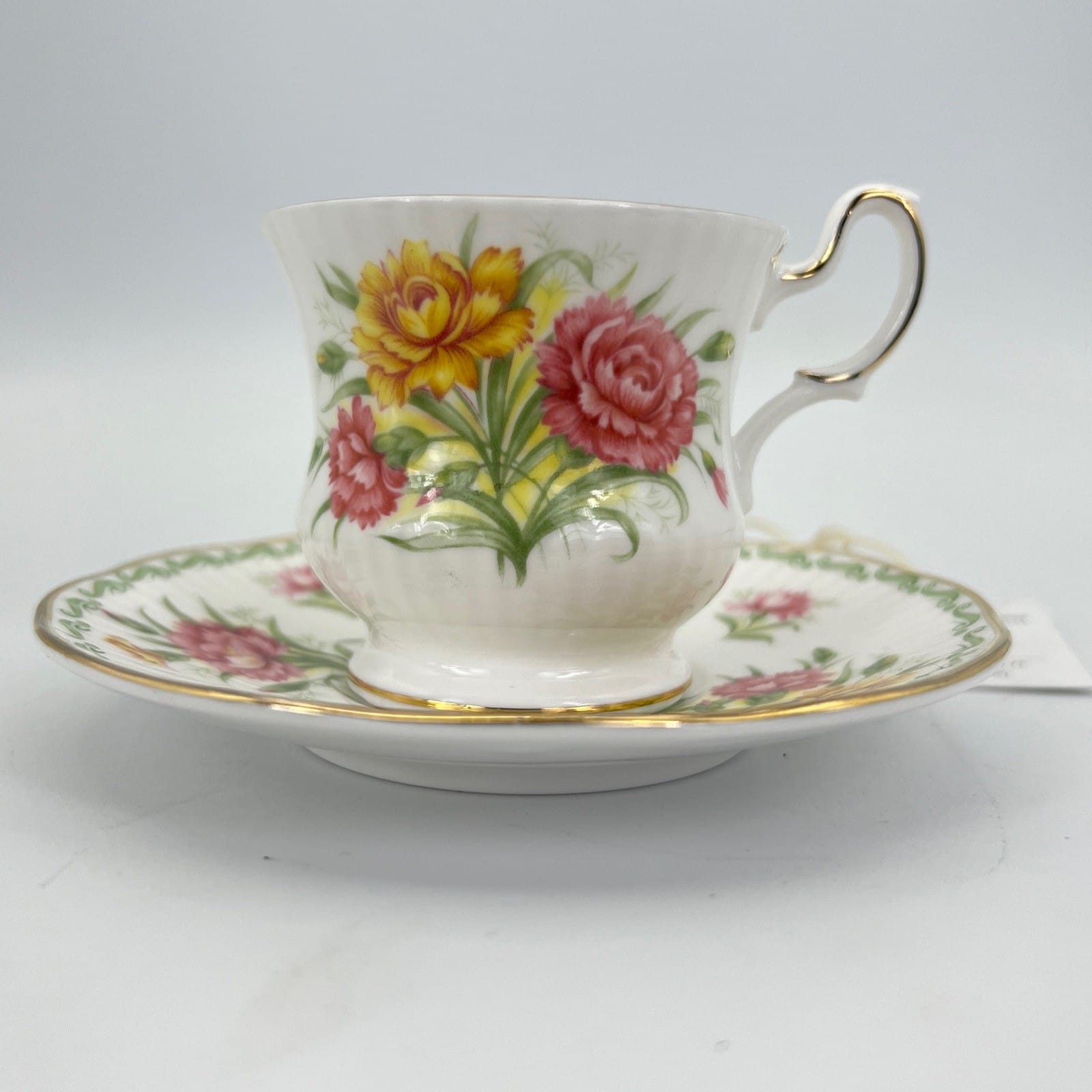 Tazza da caffè in porcellana Queen's con mese tazzina inglese GENNAIO 900 Categoria  Servizio tazze - Tazze