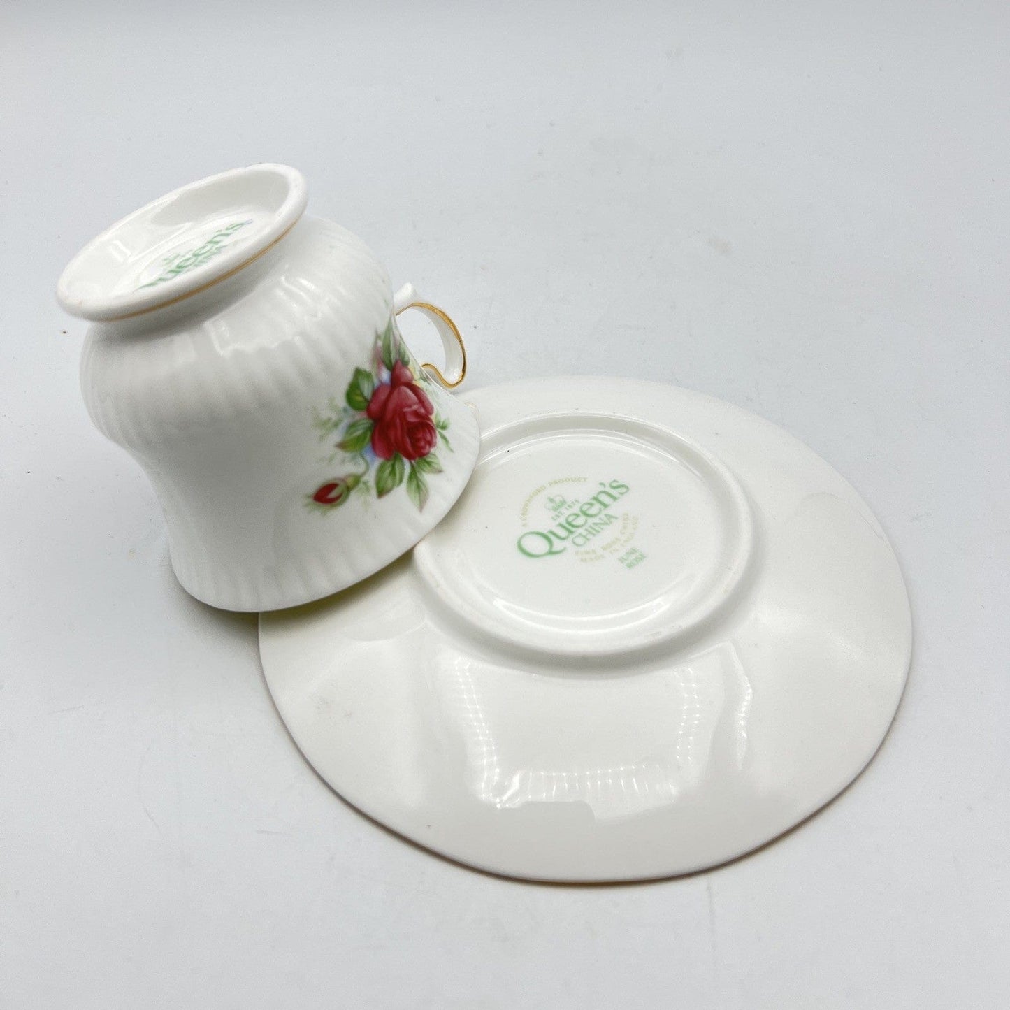 Tazza da caffè in porcellana Queen's con mese tazzina inglese Giugno 900 Categoria  Servizio tazze - Tazze