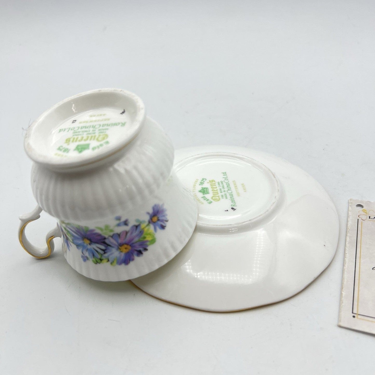 Tazza da caffè in porcellana Queen's con mese tazzina inglese SETTEMBRE 900 Categoria  Servizio tazze - Tazze