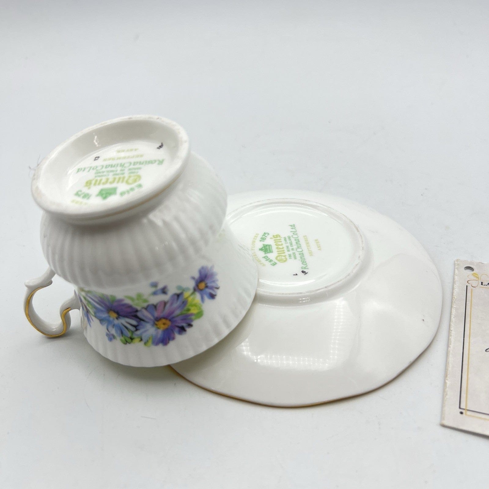 Tazza da caffè in porcellana Queen's con mese tazzina inglese SETTEMBRE 900 Categoria  Servizio tazze - Tazze