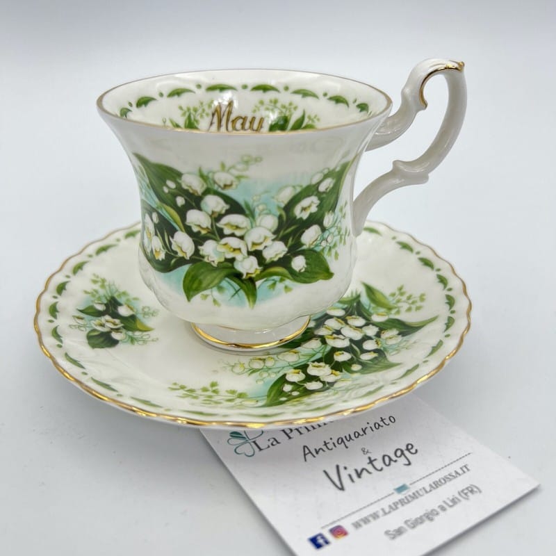 Tazza da caffè in porcellana Royal Albert Mese tazzina inglese Originale Vintage Categoria  Servizio tazze - Tazze