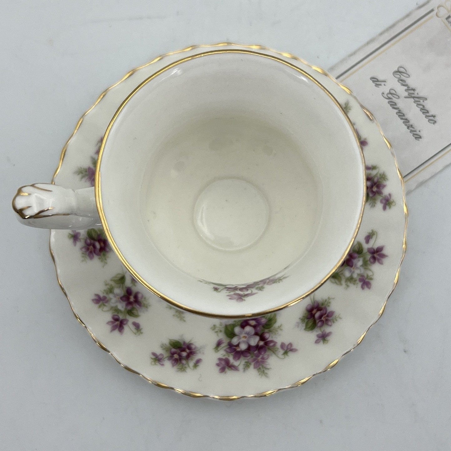 Tazza da caffè in porcellana Royal Albert tazzina inglese Violette Sweet Violets Categoria  Servizio tazze - Tazze