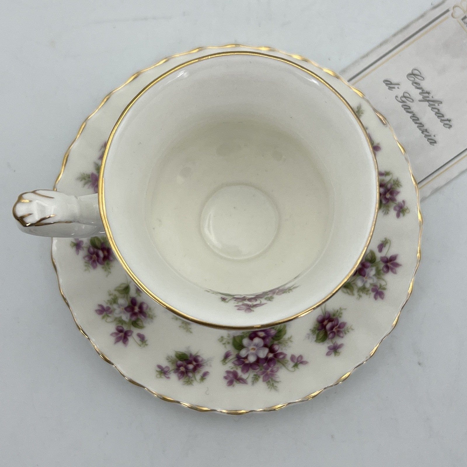 Tazza da caffè in porcellana Royal Albert tazzina inglese Violette Sweet Violets Categoria  Servizio tazze - Tazze