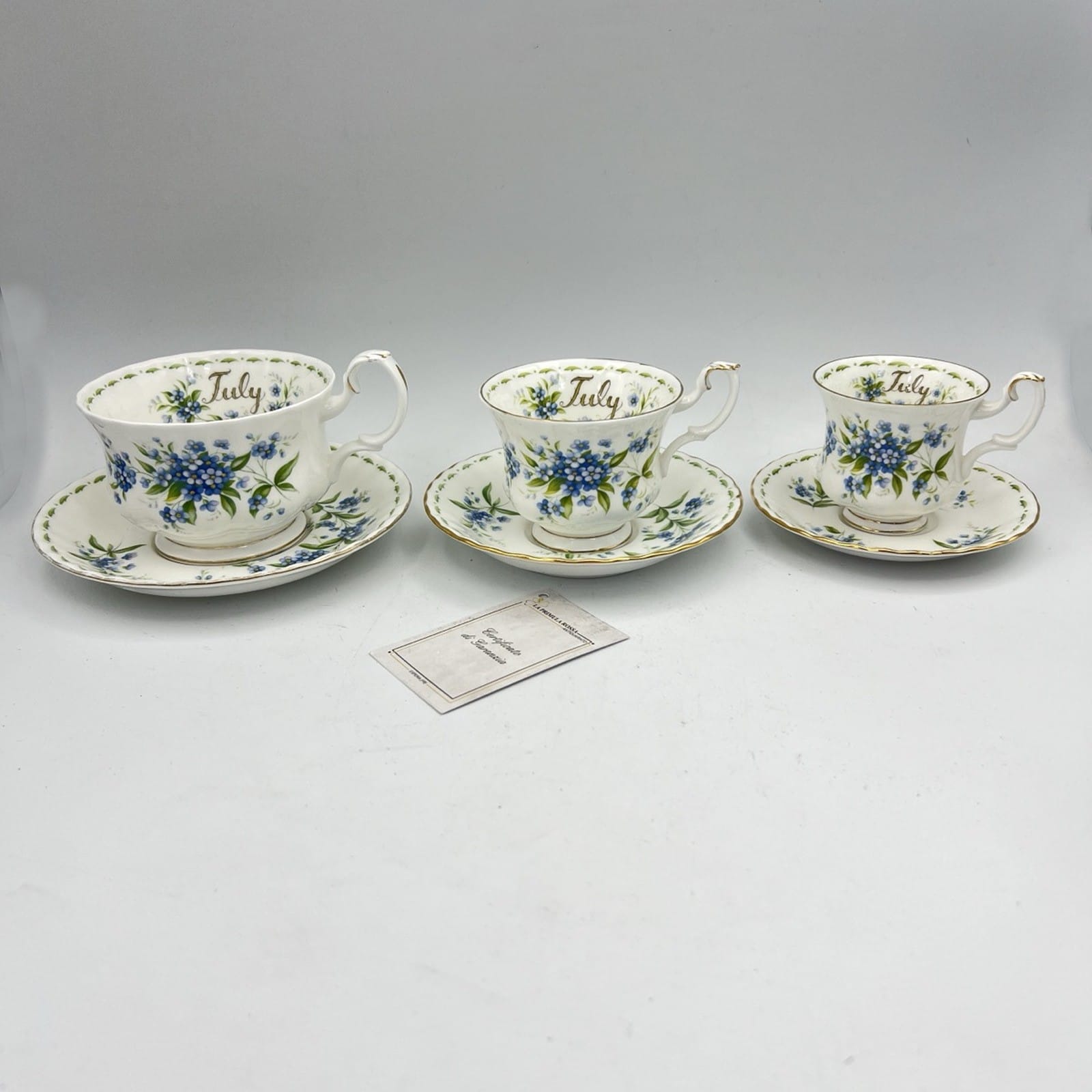 Tazza da Colazione Cappuccino Royal Albert Tazzone con mese Luglio breakfast cup Categoria  Servizio tazze - Tazze