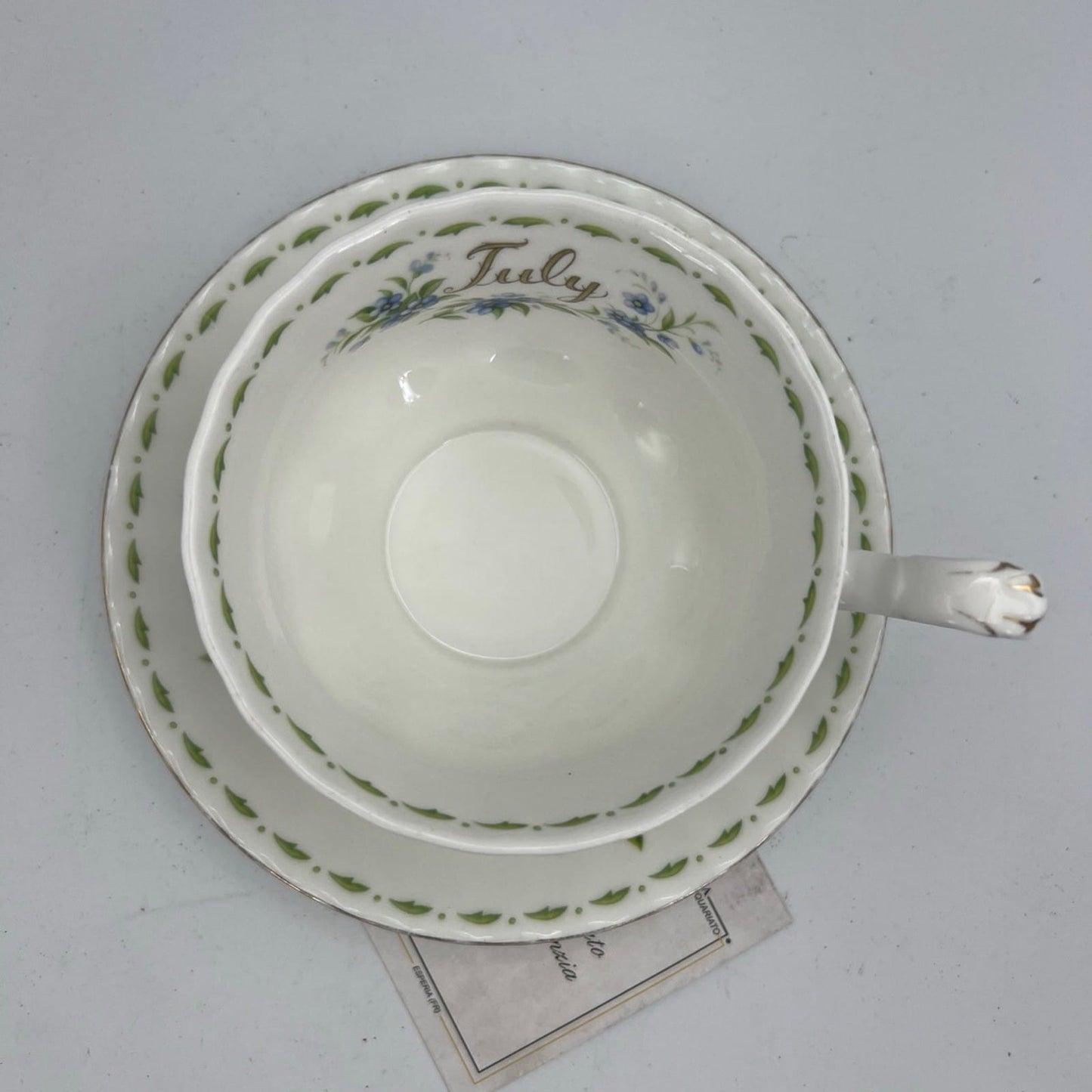 Tazza da Colazione Cappuccino Royal Albert Tazzone con mese Luglio breakfast cup Categoria  Servizio tazze - Tazze