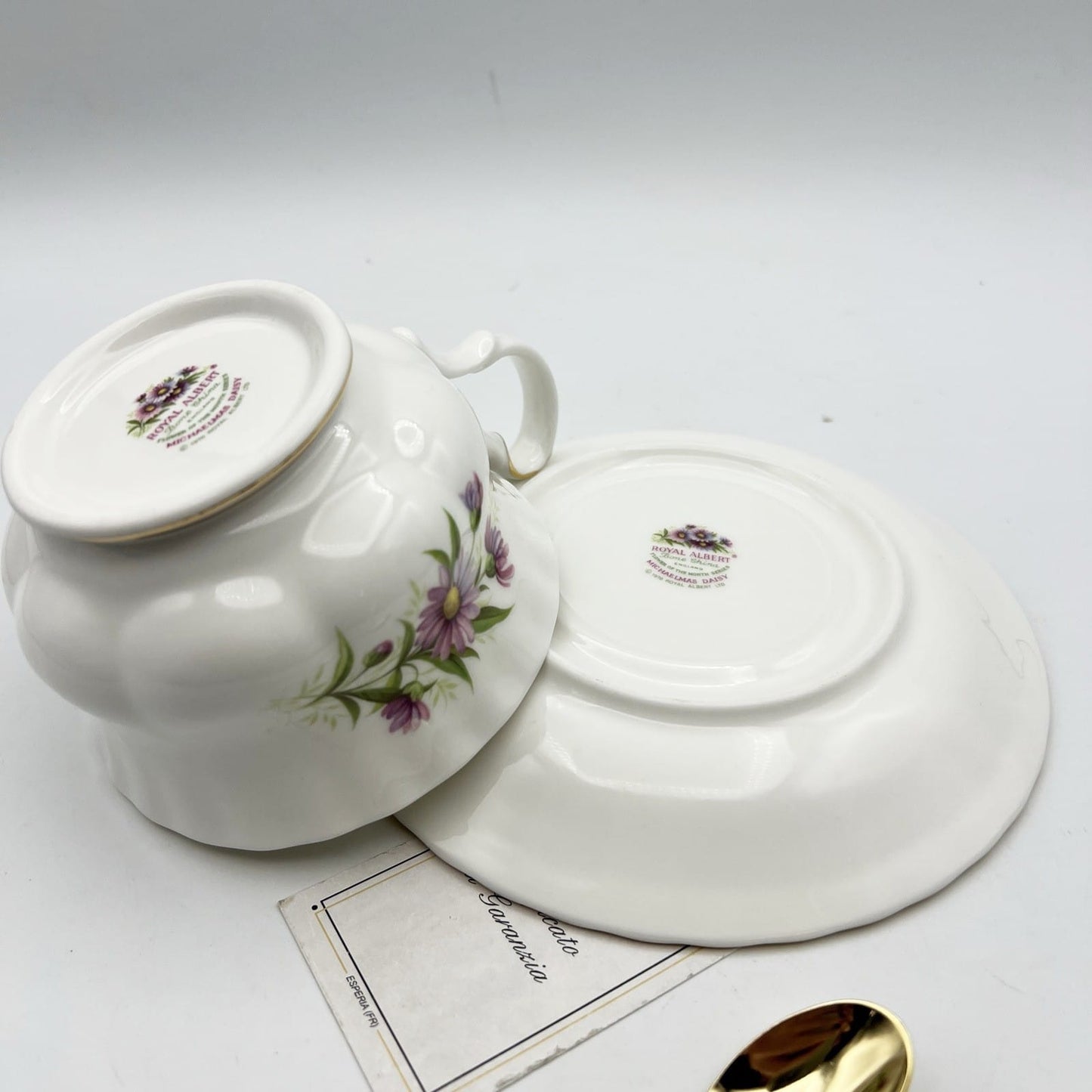 Tazza da Colazione Royal Albert Tazzone con mese SETTEMBRE Completa Cucchiaino Categoria  Servizio tazze - Tazze