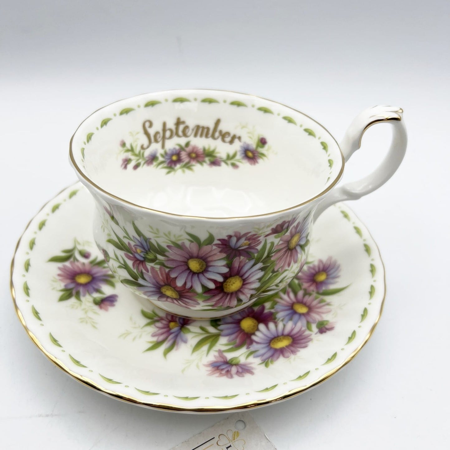 Tazza da Colazione Royal Albert Tazzone con mese SETTEMBRE Completa Cucchiaino Categoria  Servizio tazze - Tazze