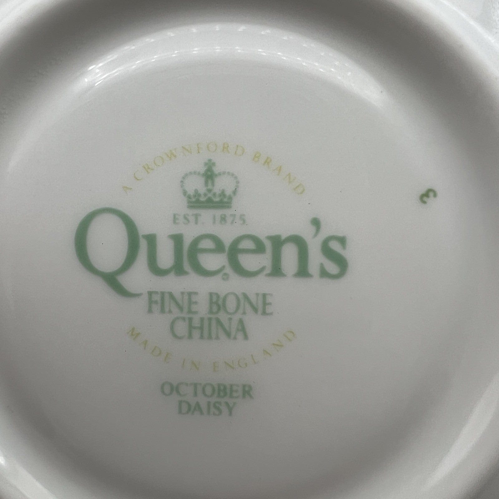 Tazza da per caffè in porcellana Queen's con mese tazzina inglese Ottobre 900 Categoria  Servizio tazze - Tazze