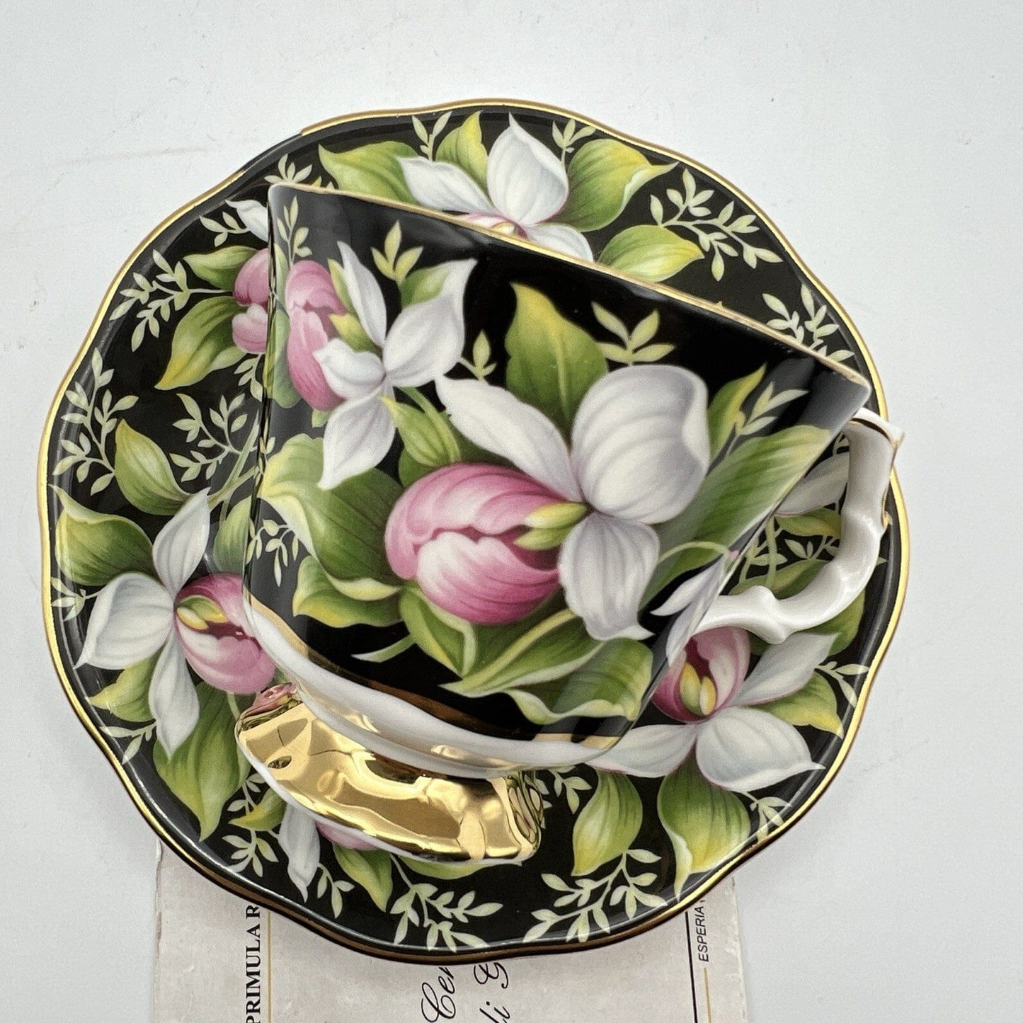 Tazza da per caffe in porcellana Royal Albert Provincial Flowers Lady's Slipper Categoria  Servizio tazze - Tazze