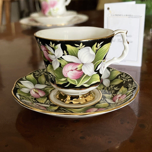 Tazza da per caffe in porcellana Royal Albert Provincial Flowers Lady's Slipper Categoria  Servizio tazze - Tazze