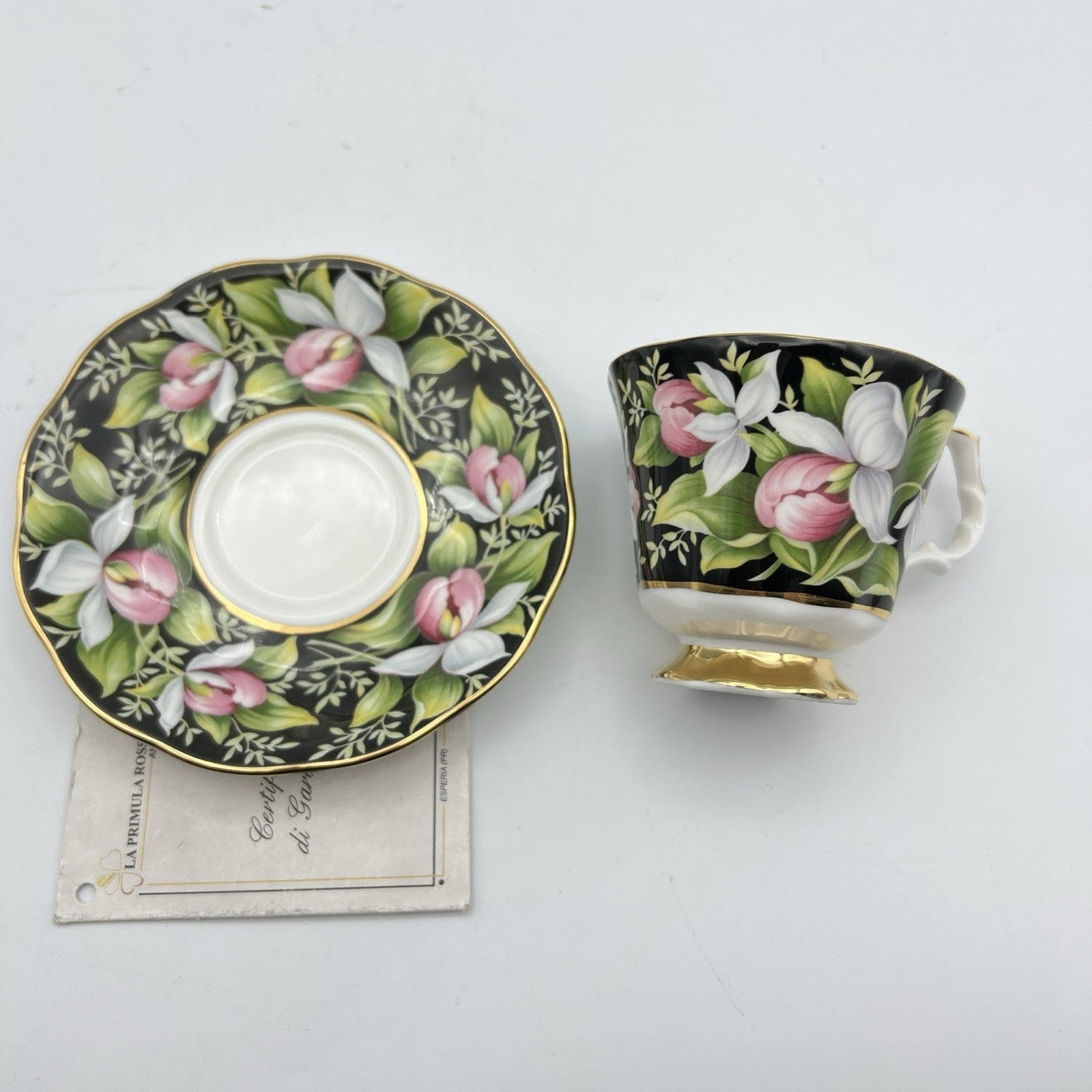 Tazza da per caffe in porcellana Royal Albert Provincial Flowers Lady's Slipper Categoria  Servizio tazze - Tazze