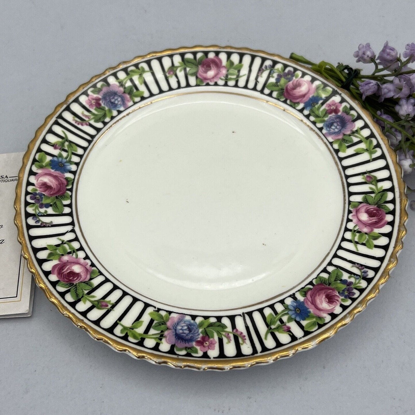 Tazza da tè the antica trio con piattino in porcellana vintage Inglese Art Deco Categoria  Servizio tazze - Tazze