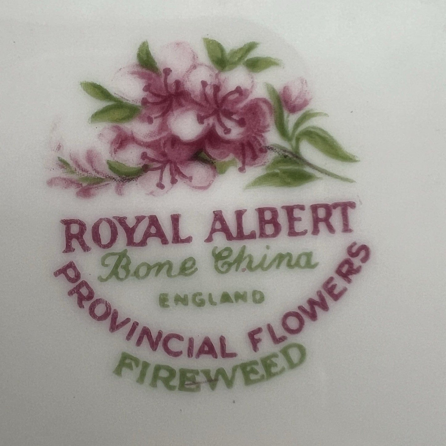 Tazza da tè The in porcellana nera Royal Albert Provincial Flowers Fireweed 900 Categoria  Servizio tazze - Tazze