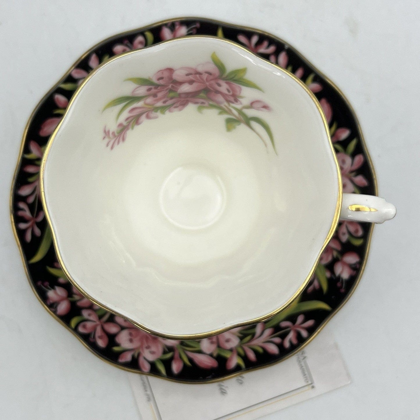 Tazza da tè The in porcellana nera Royal Albert Provincial Flowers Fireweed 900 Categoria  Servizio tazze - Tazze