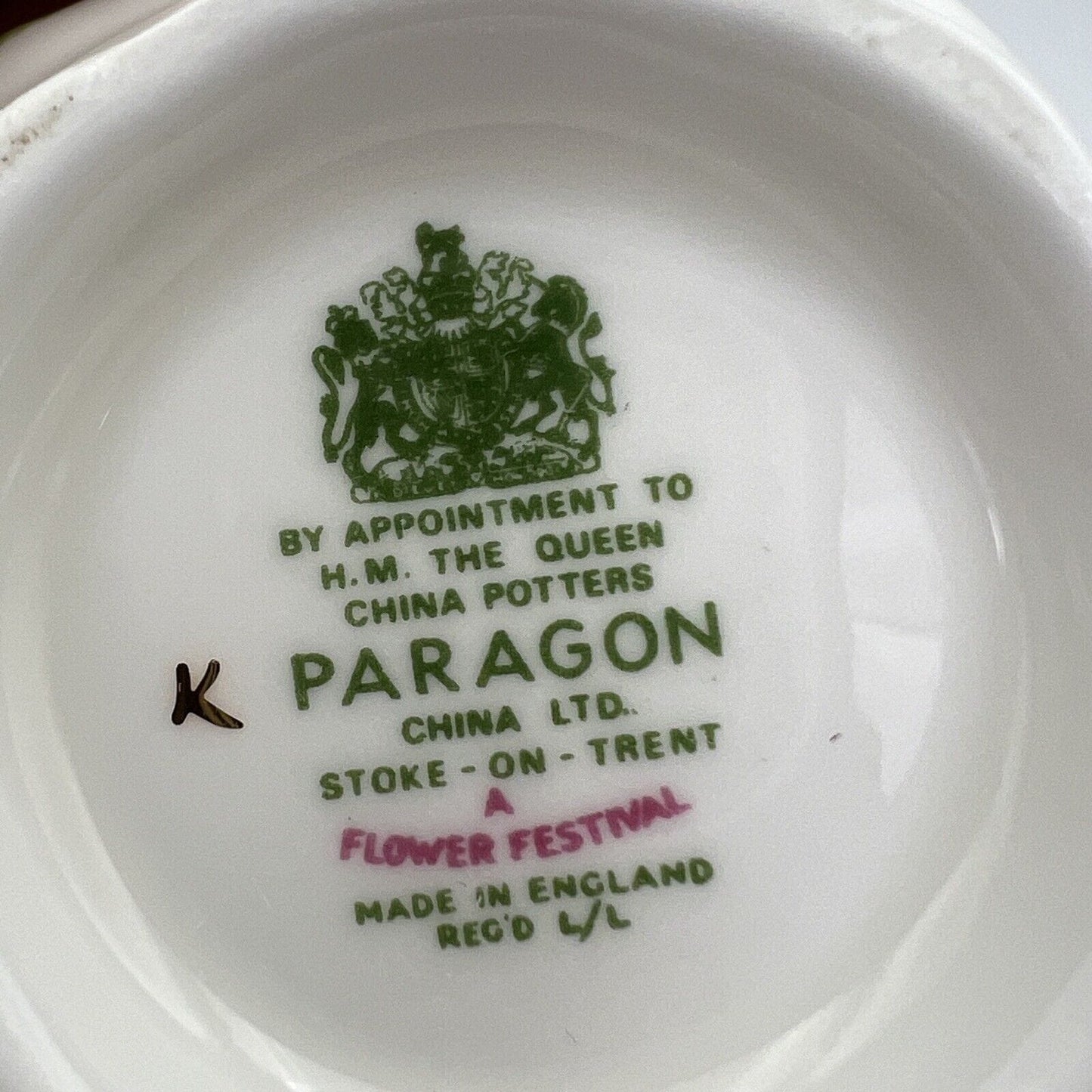 Tazza da tè The in porcellana PARAGON serie FLOWER FESTIVAL tazzina inglese Categoria  Servizio tazze - Tazze