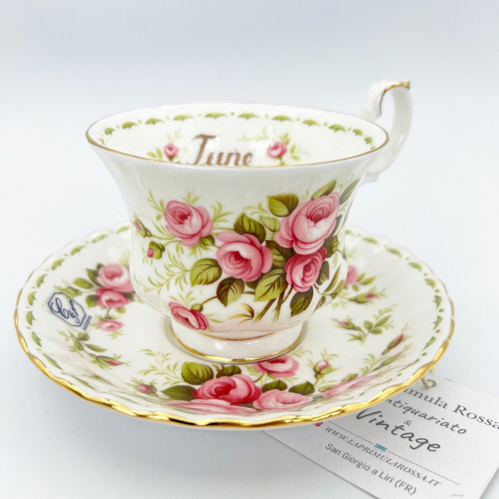 Tazza da tè The in porcellana Royal Albert con mese tazzina inglese GIUGNO 900 Categoria  Servizio tazze - Tazze