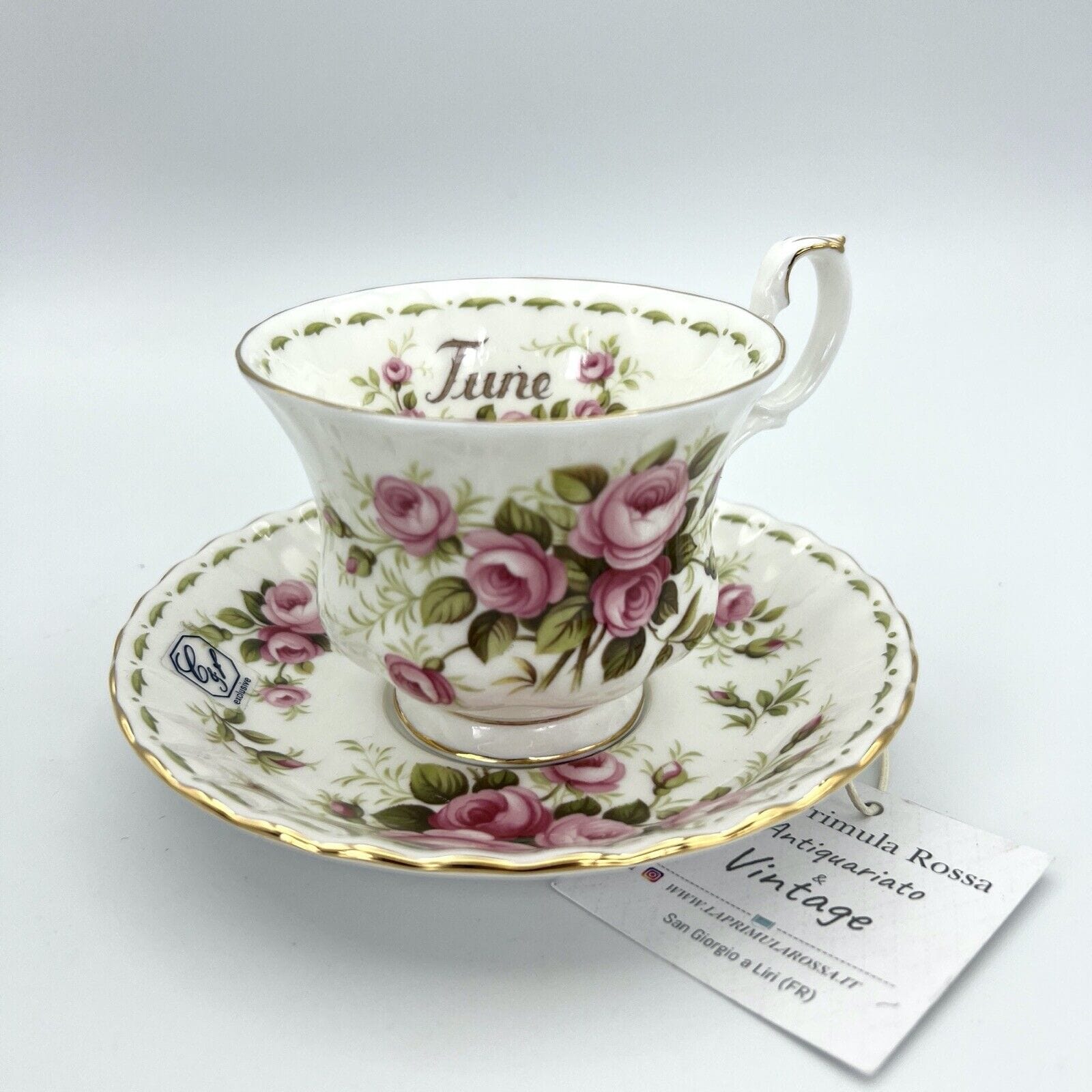 Tazza da tè The in porcellana Royal Albert con mese tazzina inglese GIUGNO 900 Categoria  Servizio tazze - Tazze