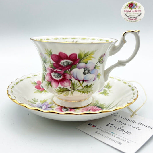 Tazza da tè The in porcellana Royal Albert con mese tazzina inglese MARZO 900 Categoria  Servizio tazze - Tazze