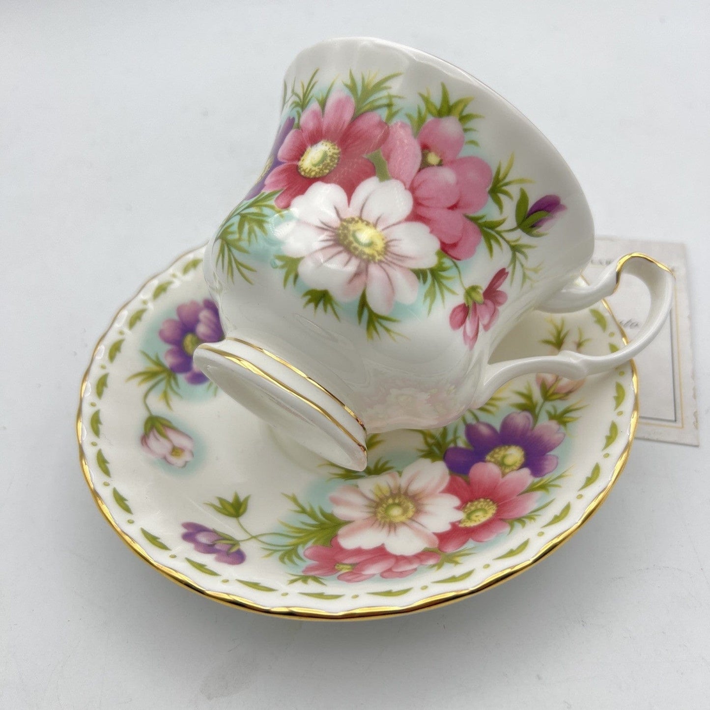 Tazza da tè The in porcellana Royal Albert con mese tazzina inglese OTTOBRE 2003 Categoria  Servizio tazze - Tazze