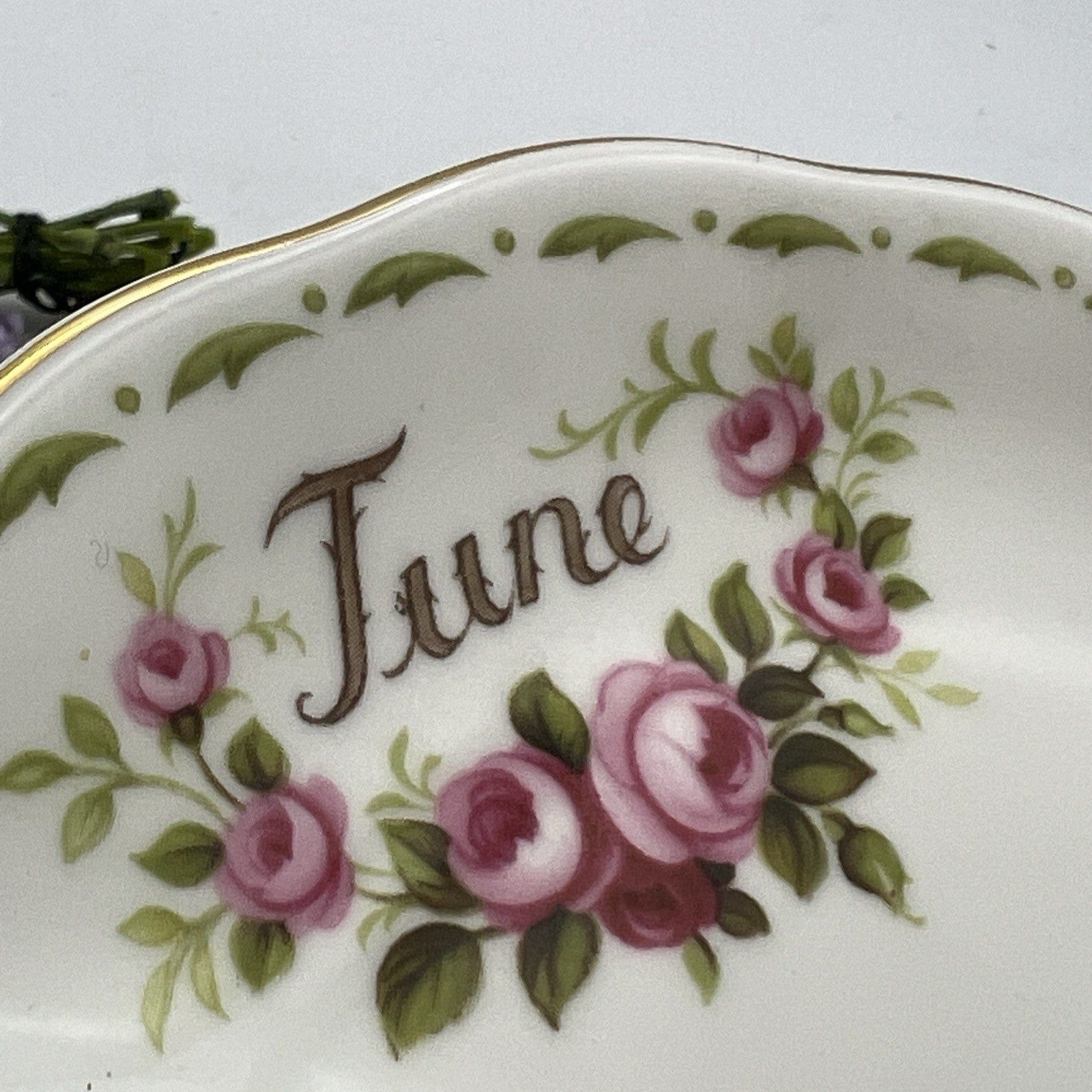 Tazza da tè The tennis in porcellana Royal Albert con mese inglese GIUGNO 1970 Categoria  Servizio tazze - Tazze