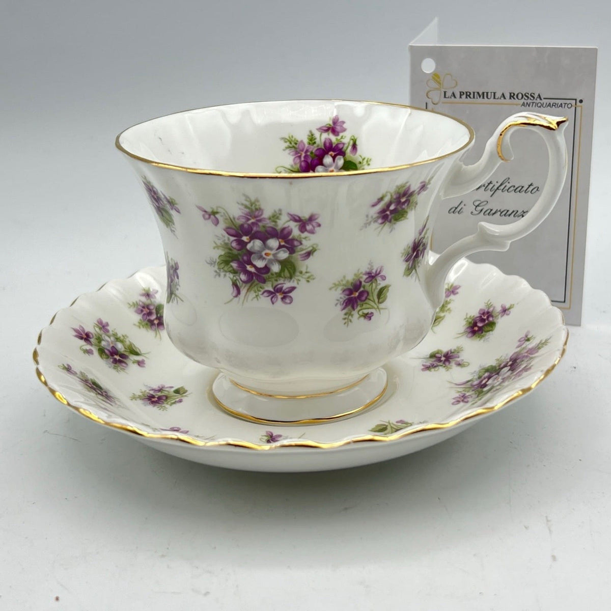 Tazza da the in porcellana Royal Albert tazzina inglese Violette Sweet Violets Categoria  Servizio tazze - Tazze