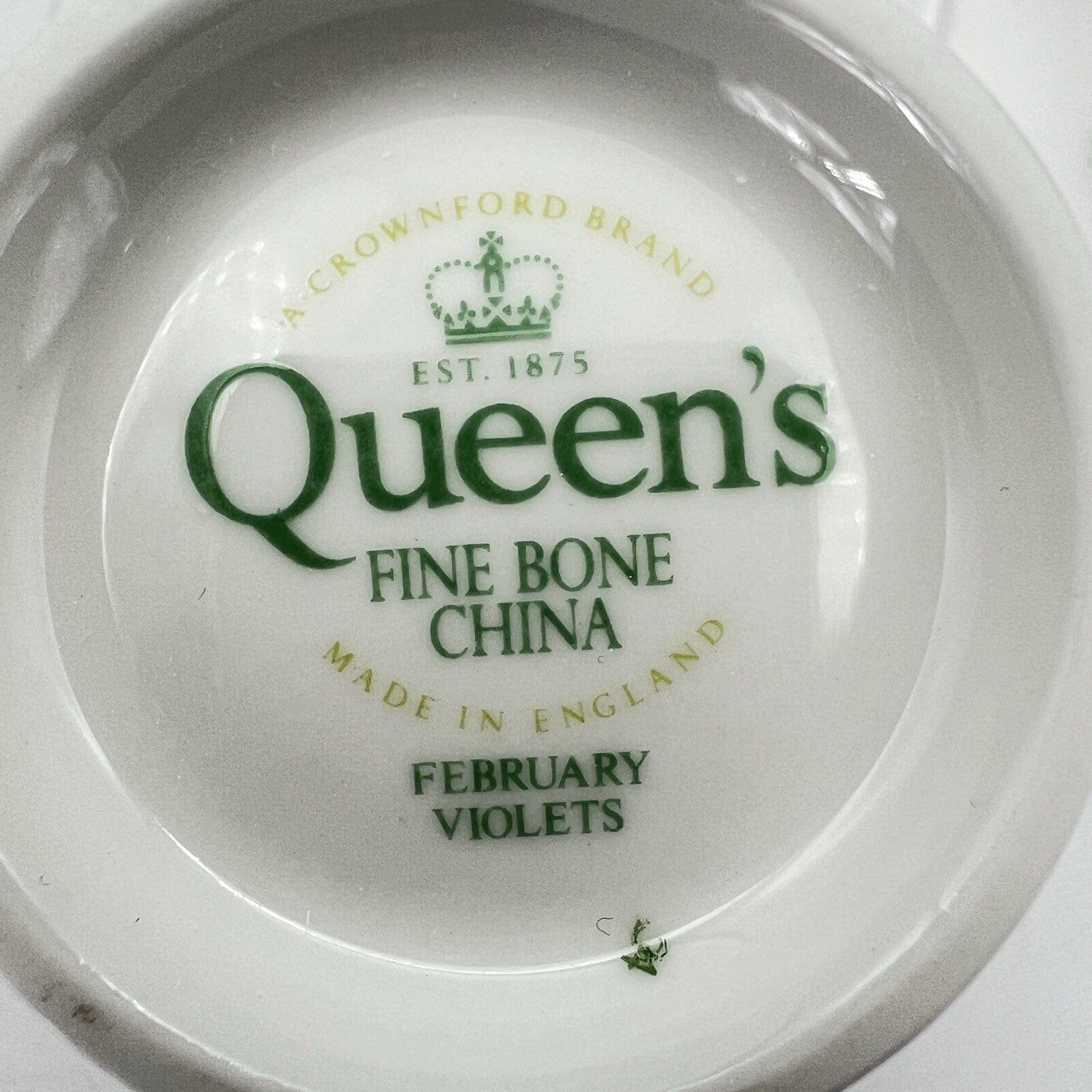 Tazza da the per tè in porcellana Queen's con mese tazzina inglese Febbraio 900 Categoria  Servizio tazze - Tazze