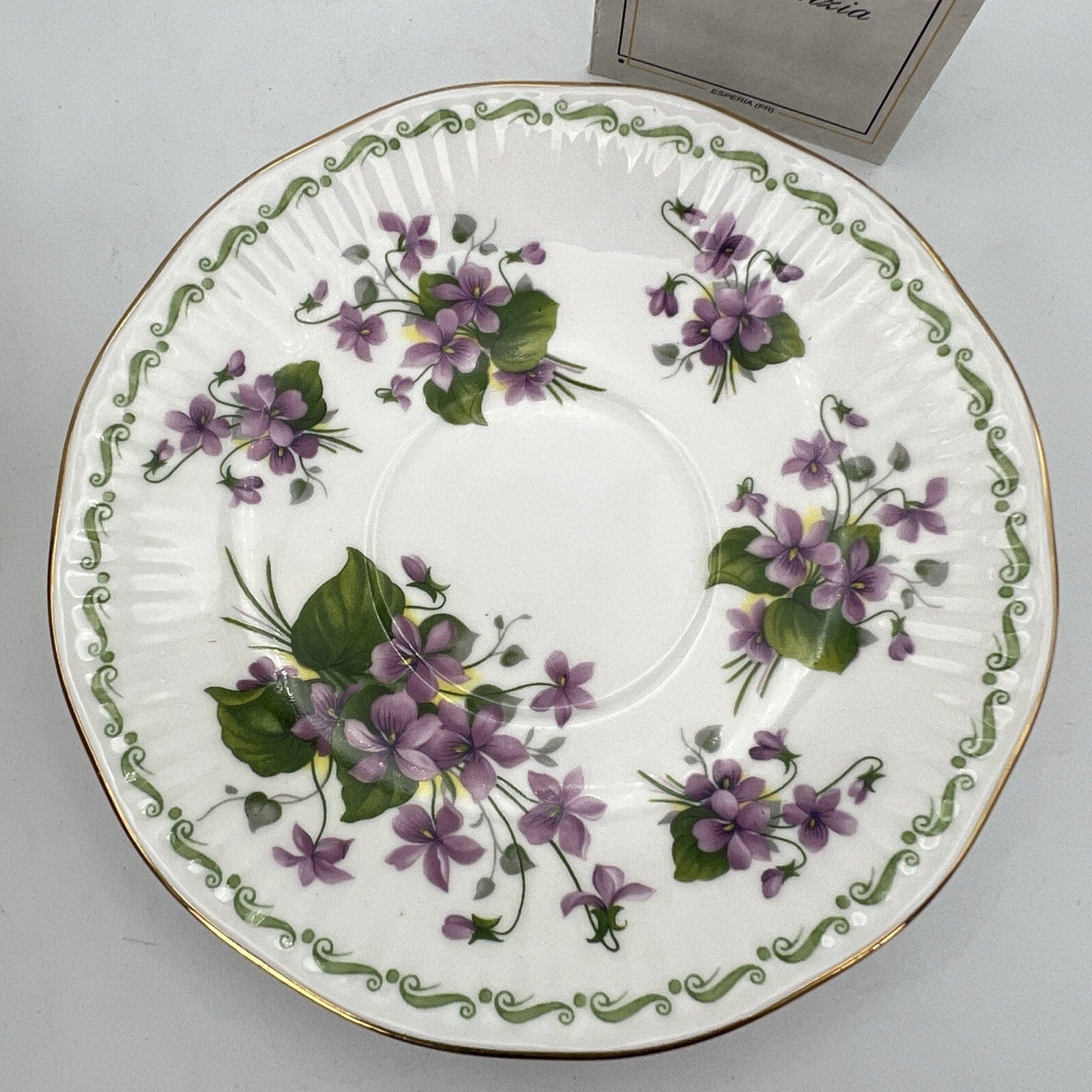 Tazza da the per tè in porcellana Queen's con mese tazzina inglese Febbraio 900 Categoria  Servizio tazze - Tazze