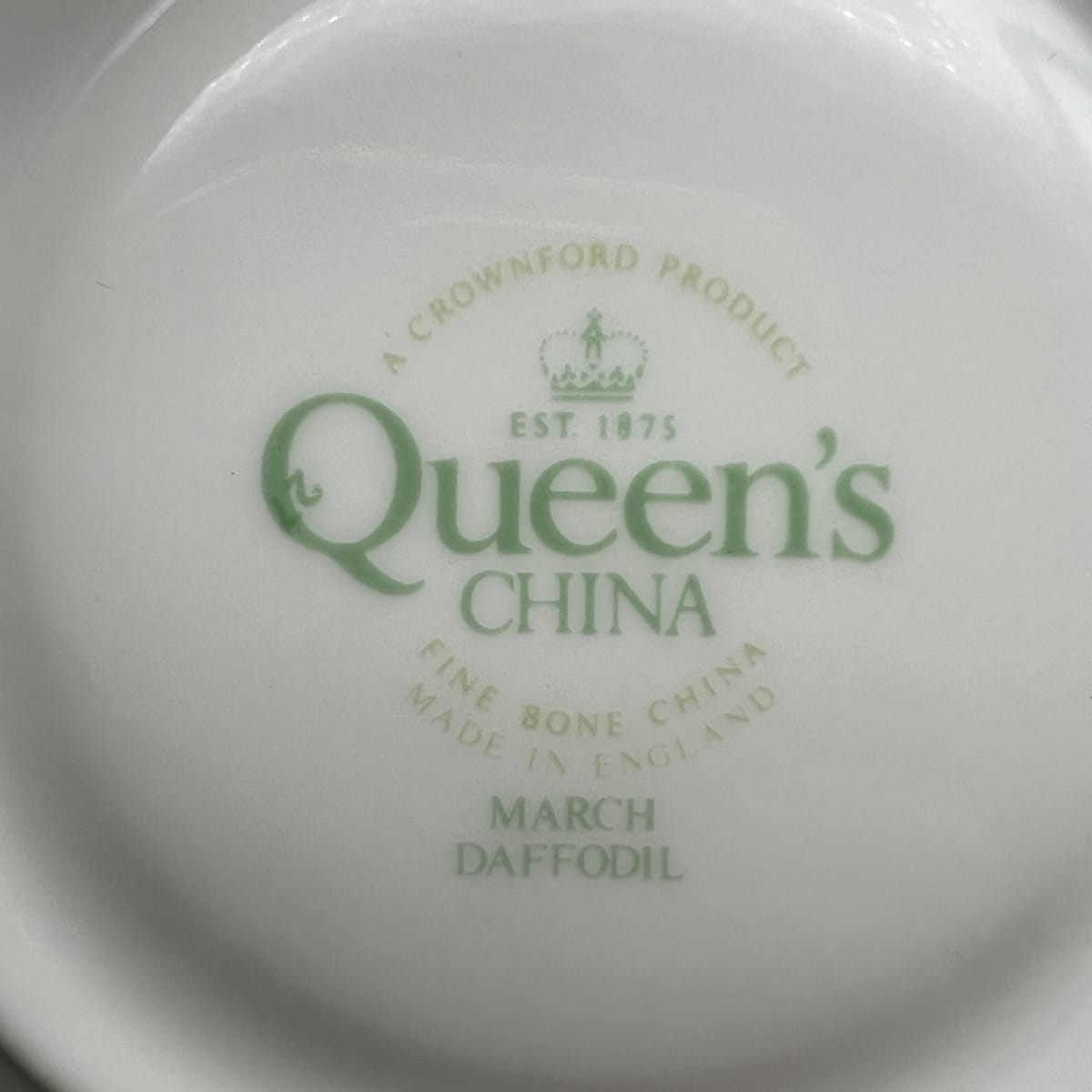 Tazza da the per tè in porcellana Queen's con mese tazzina inglese MARZO 900 Categoria  Servizio tazze - Tazze