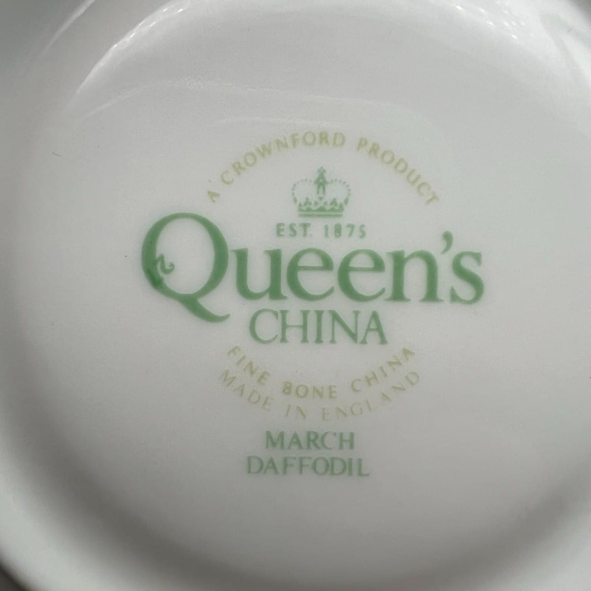 Tazza da the per tè in porcellana Queen's con mese tazzina inglese MARZO 900 Categoria  Servizio tazze - Tazze