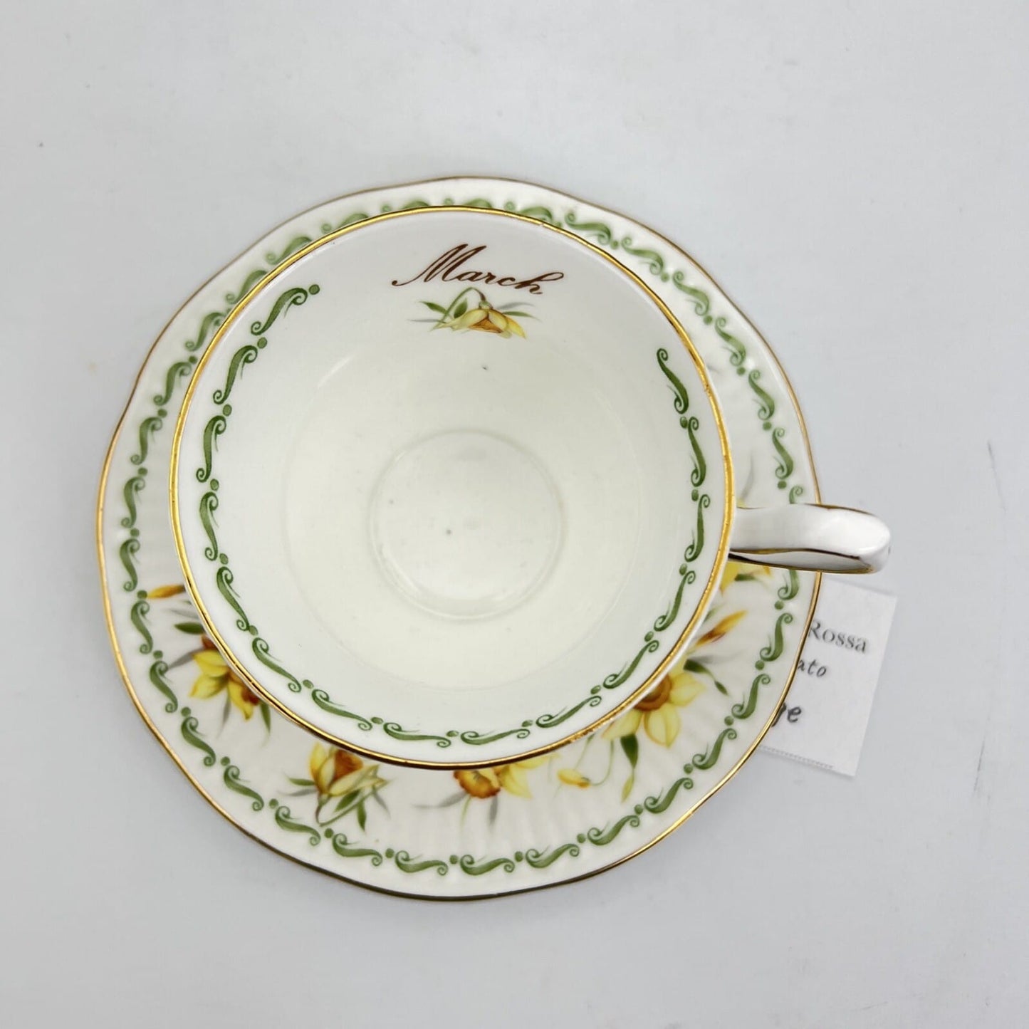 Tazza da the per tè in porcellana Queen's con mese tazzina inglese MARZO 900 Categoria  Servizio tazze - Tazze