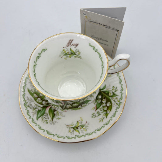 Tazza da the tè in porcellana Queen's Vintage con mese tazzina inglese Maggio Categoria  Servizio tazze - Tazze