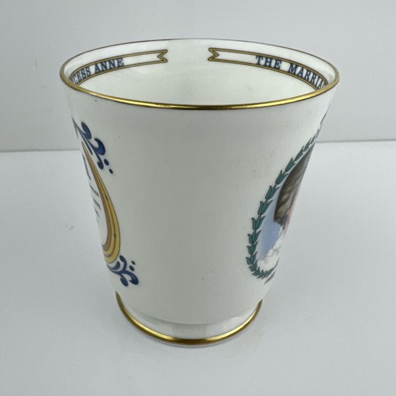 Tazza Mug Inglese Matrimonio Principessa Anna Capitano Mark Phillips Casa Reale Categoria  Ceramiche e Porcellane