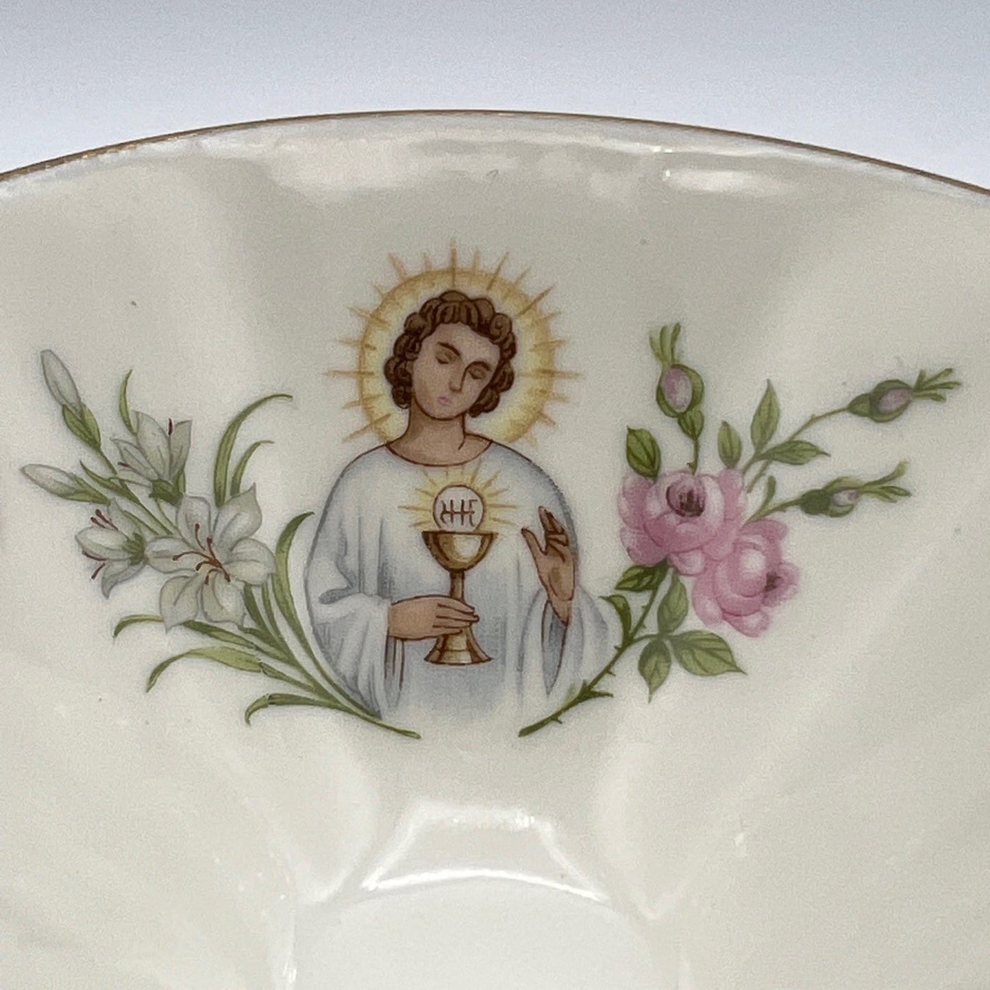 Tazza Piatto Antico in porcellana Bavaria Decorativo Prima Comunione Categoria  Servizio tazze - Tazze