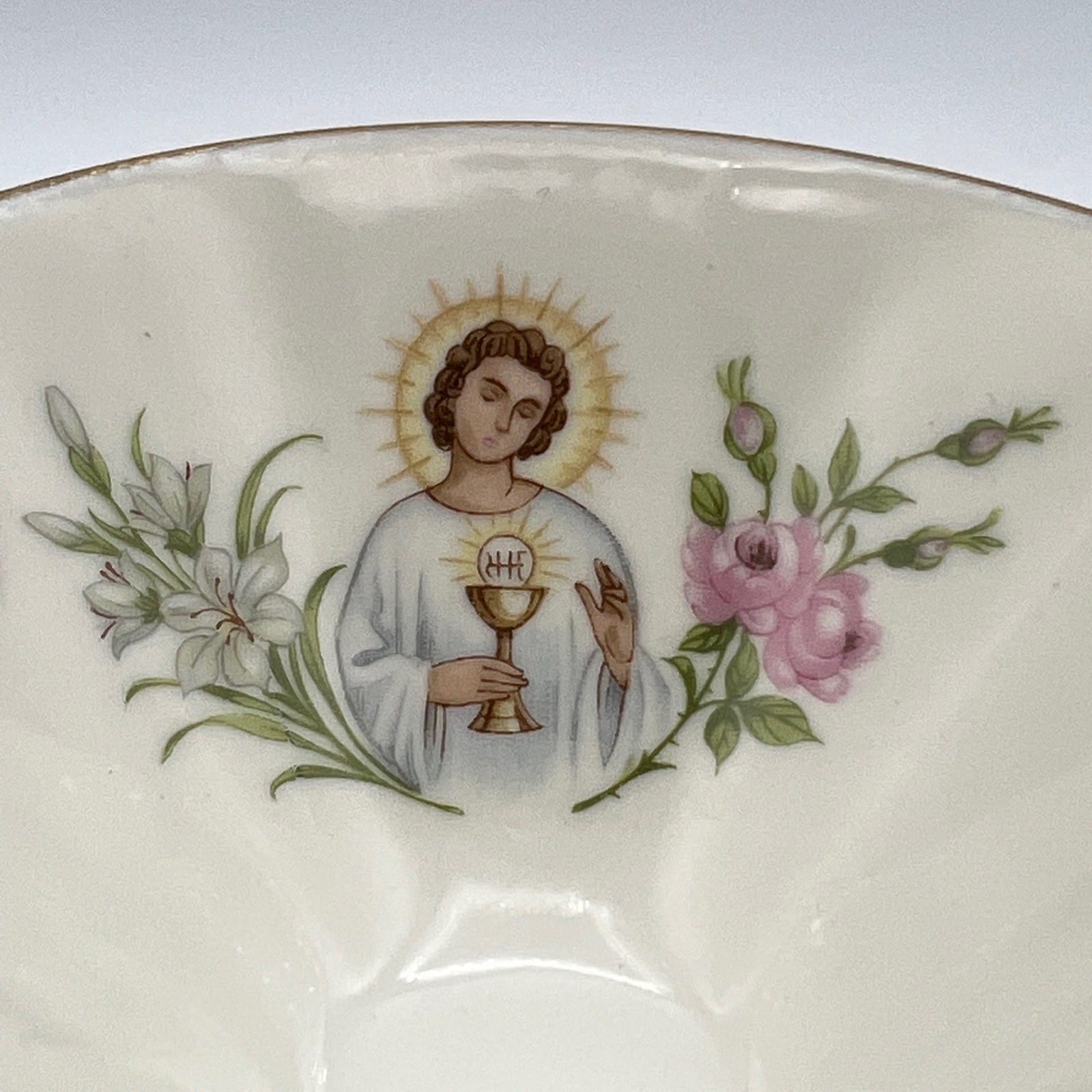 Tazza Piatto Antico in porcellana Bavaria Decorativo Prima Comunione Categoria  Servizio tazze - Tazze