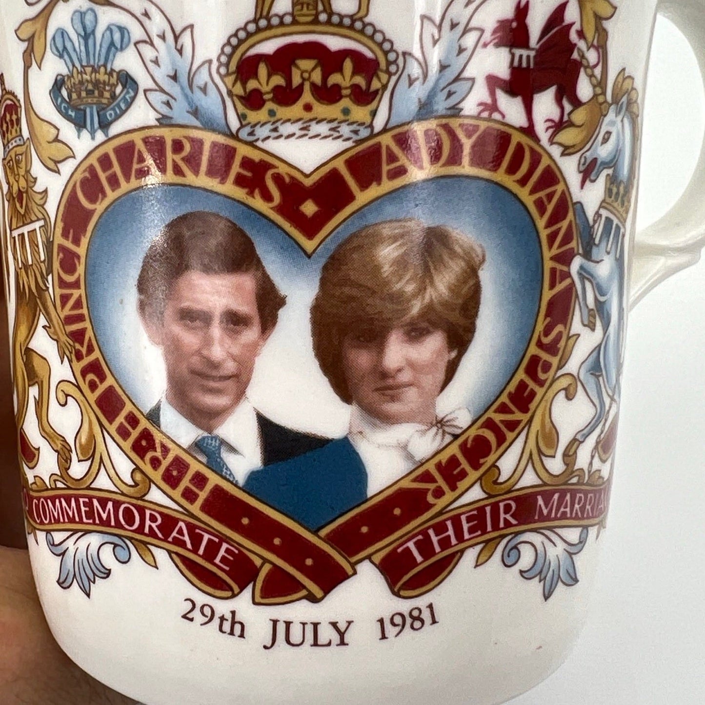 Tazza Vintage Mug Inglese Matrimonio Principe Carlo Lady Diana Casa Reale Categoria  Boccali